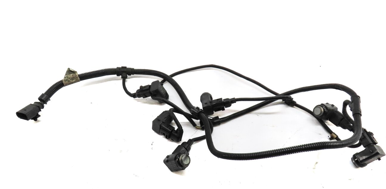 Thumbnail 3: 06 PORSCHE CAYENNE 955 REAR PARK ASSIST PDC SENSOR SET5 (SILVER) w/ WIRE HARNESS