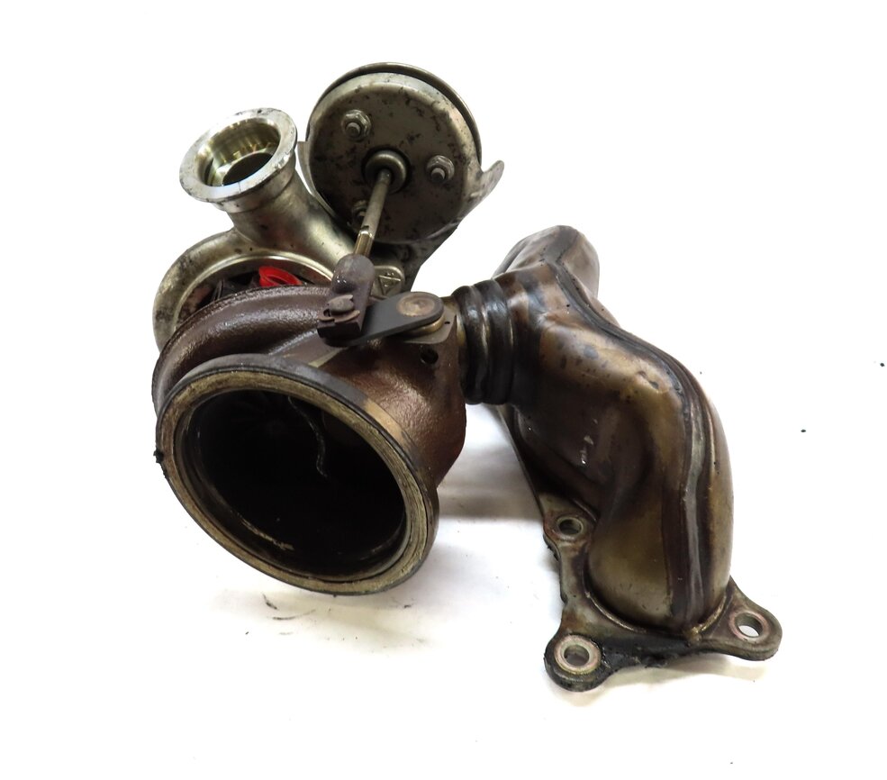 Thumbnail 4: 2007-2013 BMW 335i (E90) 3.0L N54 TWIN TURBO REAR TURBO TURBOCHARGER w/ MANIFOLD