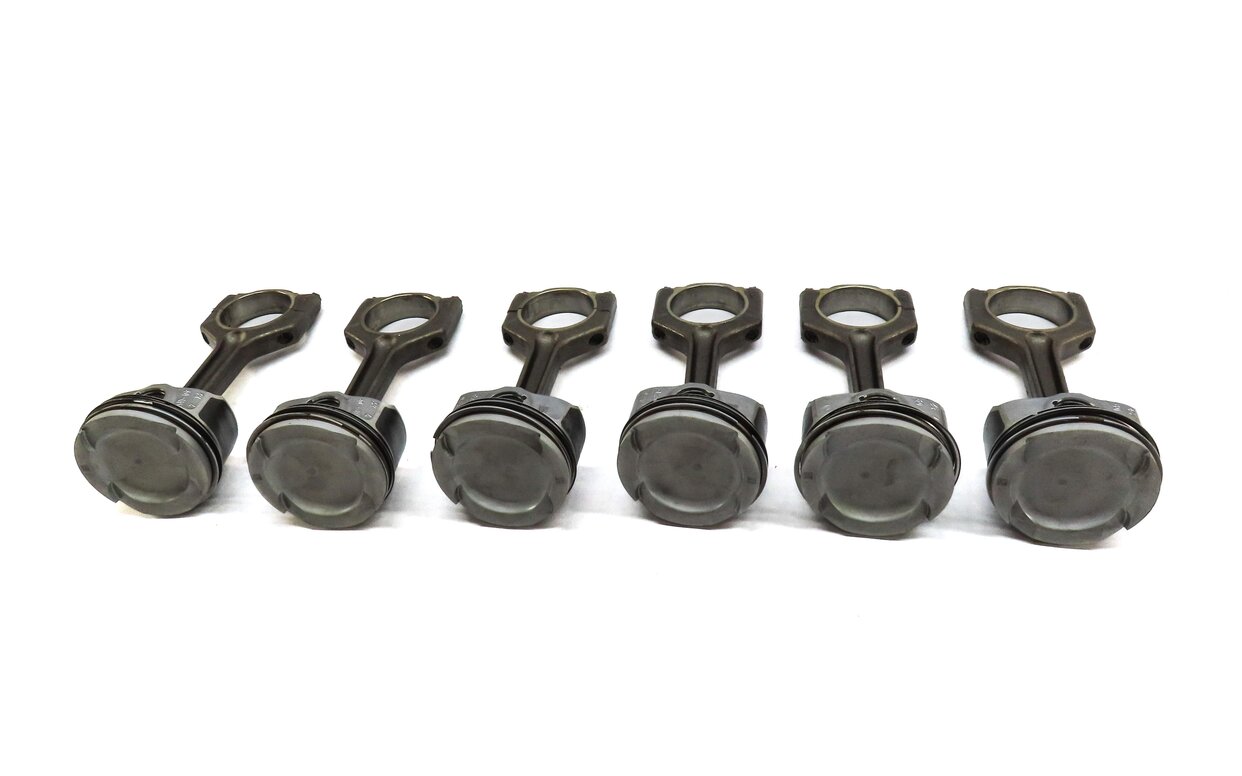 Thumbnail 3: 07-10 BMW 135i 335i 535i X6 Z4 E87 E60 E71 E89 3.0L N54 TURBO PISTON & ROD SET 6