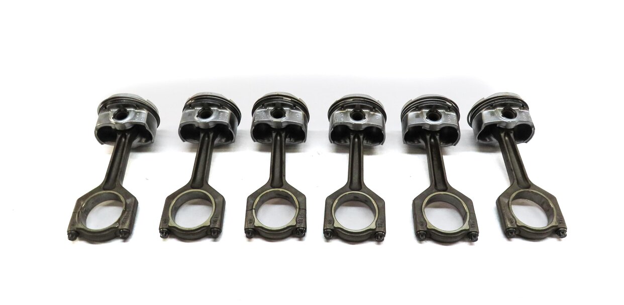 Thumbnail 5: 07-10 BMW 135i 335i 535i X6 Z4 E87 E60 E71 E89 3.0L N54 TURBO PISTON & ROD SET 6