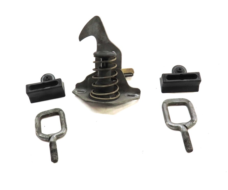 Thumbnail 2: 2010 BMW 335i (E90) FRONT HOOD SAFETY LATCH RELEASE HOOK LEVER & STRIKER LATCHES