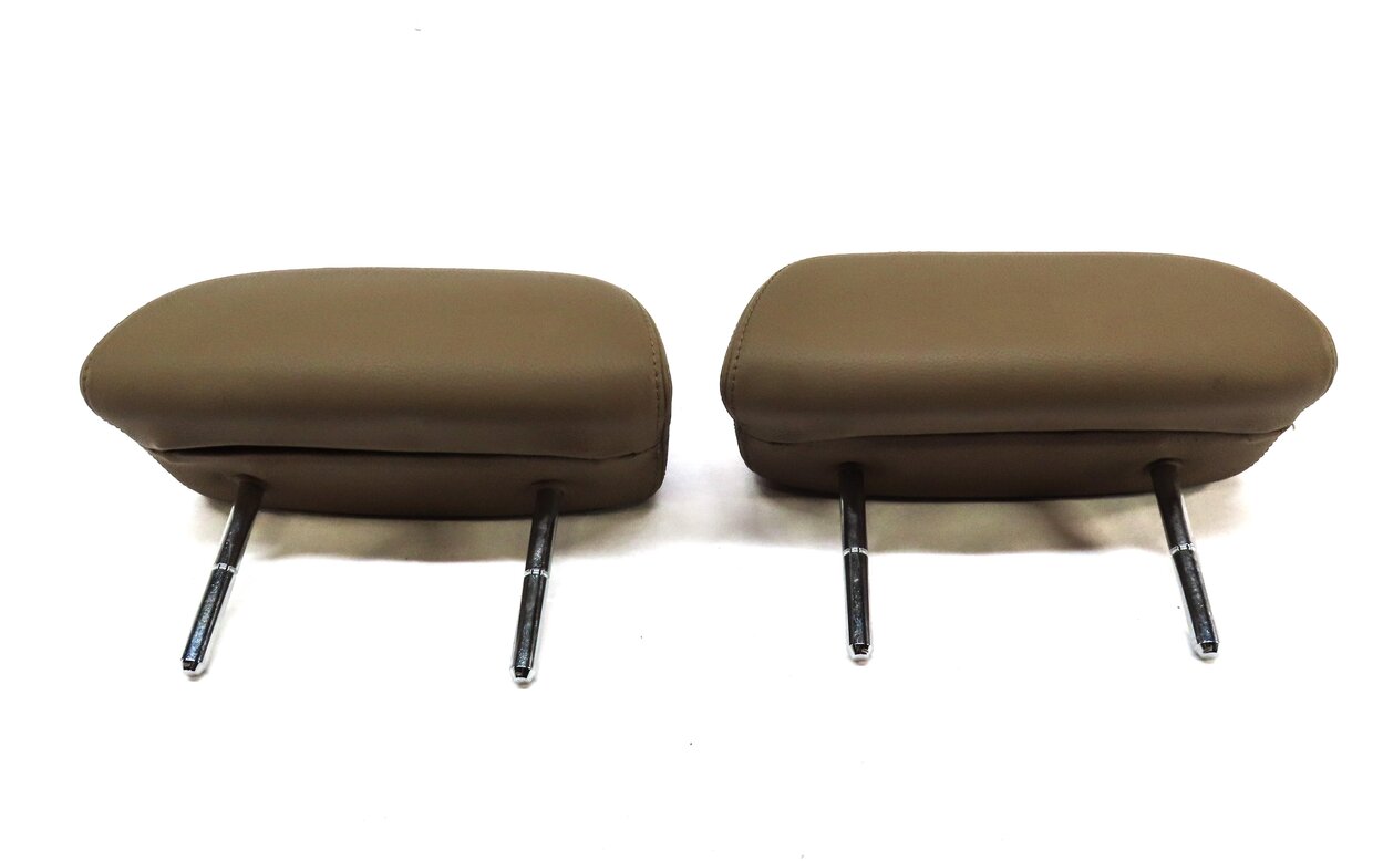 Thumbnail 2: 2007 BMW M6 COUPE E63 REAR LEFT & RIGHT HEADREST SET 2 (MERINO PORTLAND BROWN)