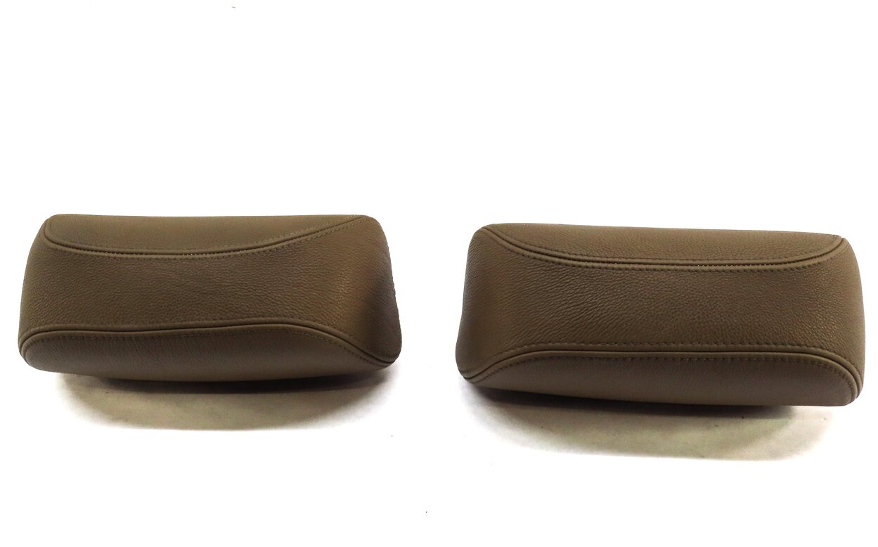 Thumbnail 4: 2007 BMW M6 COUPE E63 REAR LEFT & RIGHT HEADREST SET 2 (MERINO PORTLAND BROWN)