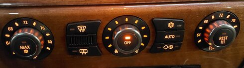 Thumbnail 2: 2006-2007 BMW M6 ///M (E63) HEATER A/C TEMPERATURE CLIMATE CONTROL PANEL