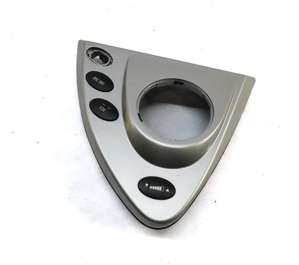 2007 BMW M6 COUPE (E63) CENTER CONSOLE AUTOMATIC SMG SHIFTER TRIM PANEL (SILVER)