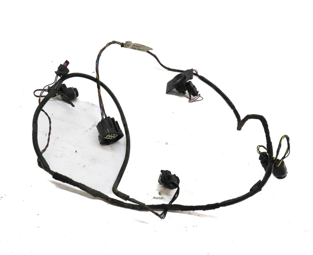 2013 LAND ROVER LR4 REAR PDC PARK DISTANCE SENSOR SET w/ HARNESS (BLACK)