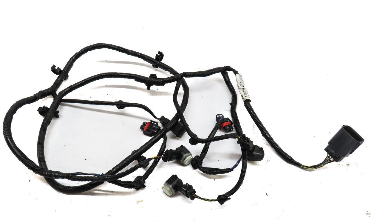 Thumbnail 3: 2013 LAND ROVER LR4 FRONT PDC PARK DISTANCE SENSOR SET w/ HARNESS (BLACK)