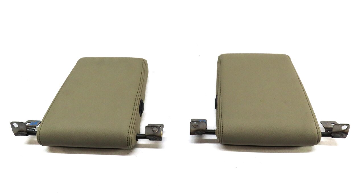 Thumbnail 2: 10-16 LAND ROVER LR4 REAR LEFT & RIGHT 3rd THIRD ROW SEAT HEADREST SET (ALMOND)