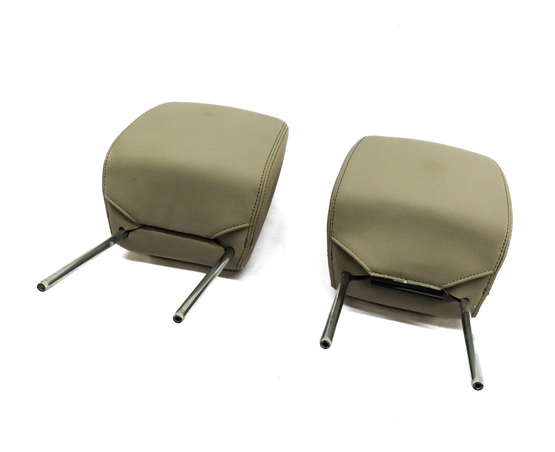 2010-2016 LAND ROVER LR4 FRONT LEFT & RIGHT SEAT HEADREST SET-2 (ALMOND LEATHER)
