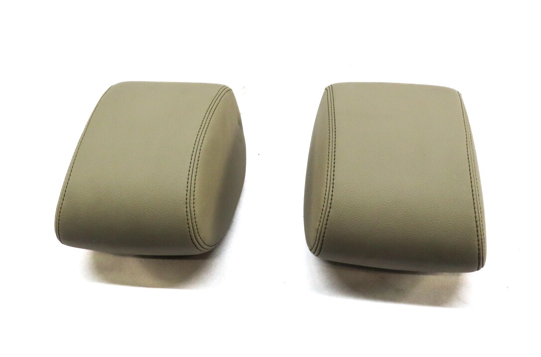 Thumbnail 4: 2010-2016 LAND ROVER LR4 FRONT LEFT & RIGHT SEAT HEADREST SET-2 (ALMOND LEATHER)