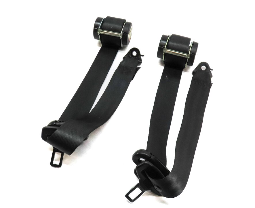 2013 LAND ROVER LR4 REAR 3rd THIRD ROW SEAT LEFT & RIGHT SEATBELT RETRACTOR SET