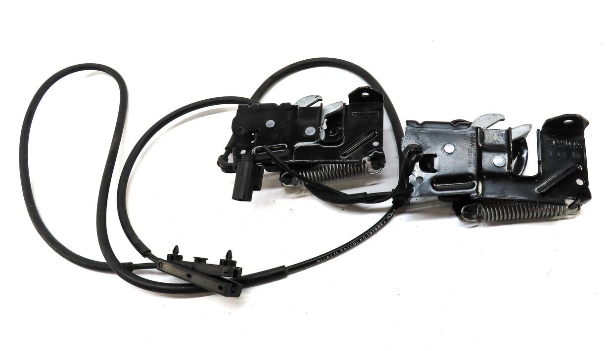 Thumbnail 2: 2016 BMW 328iGT (F34) FRONT HOOD LEFT & RIGHT LOCK LATCH ACTUATOR w/ CABLE