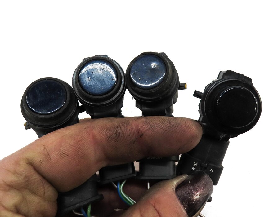 Thumbnail 5: 2016 BMW 328iGT (F34) REAR PARK ASSIST PDC SENSOR SET4 (BLUE) w/ WIRING HARNESS
