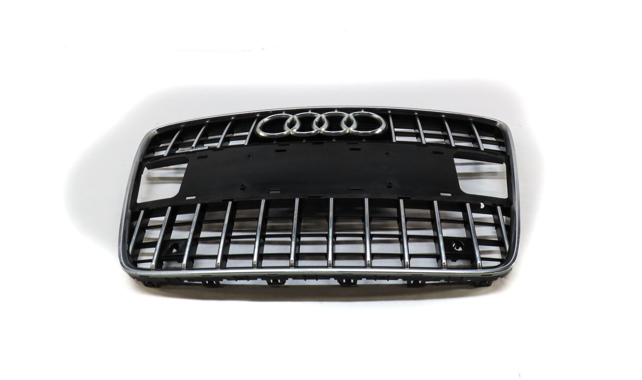 Thumbnail 2: 2010-2015 AUDI Q7 (4L) FRONT MAIN CENTER HOOD GRILLE AIR VENT TRIM (BLACK)