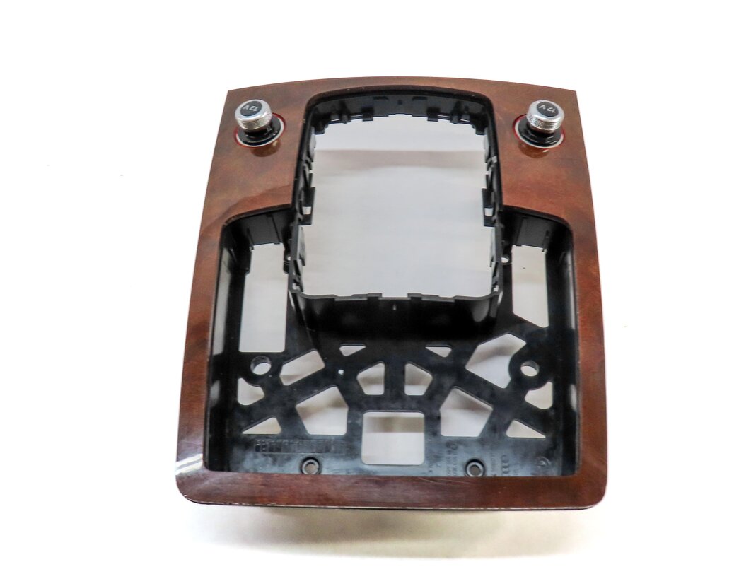 Thumbnail 6: 12 AUDI Q7 4L FRONT REAR LEFT RIGHT DOOR DASH CONSOLE BURR WALNUT WOOD TRIM SET