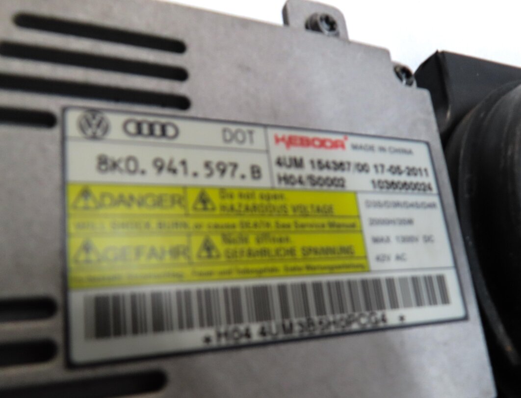 Thumbnail 6: 2010-2015 AUDI Q7 (4L) LEFT DRIVER XENON HID HEADLIGHT LIGHT LAMP (NON AFS)