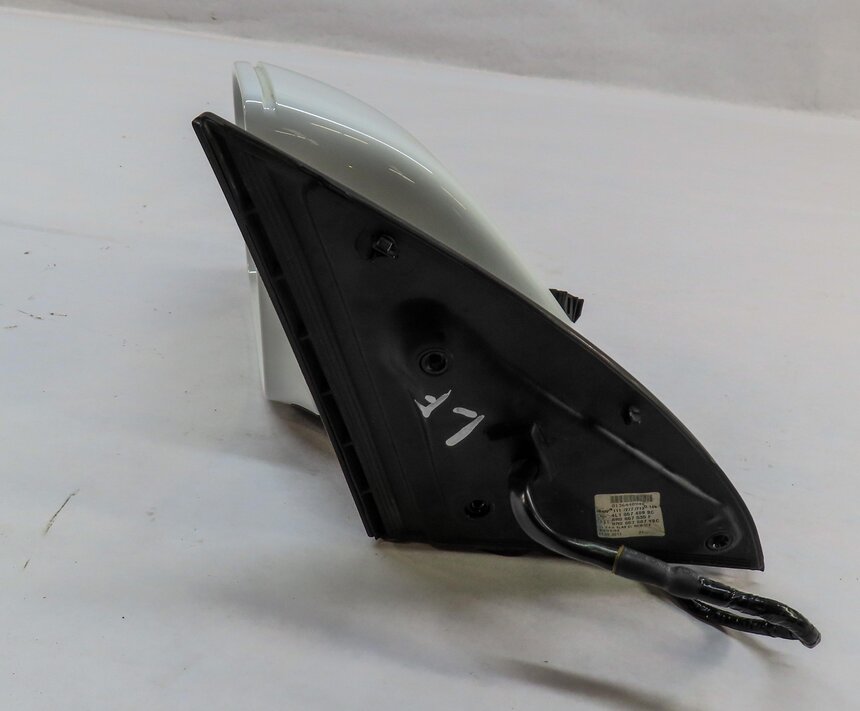 Thumbnail 3: 2010-2012 AUDI Q7 (4L) LEFT P-FOLD AUTODIM MEMORY DOOR MIRROR (IBIS WHITE T9)