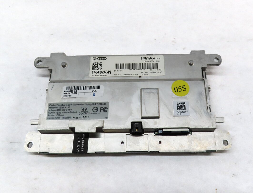 Thumbnail 5: 10-17 AUDI A4 S4 A5 Q5 Q7 (B8 8K 8T 8R 4L) GPS NAVIGATION MEDIA DISPLAY SCREEN