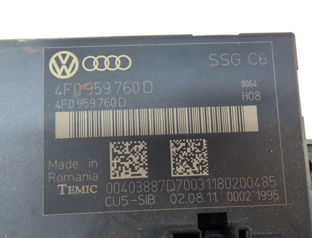 Thumbnail 4: 2005-2015 AUDI A6 S6 Q7 (C6 4L) LEFT FRONT DRIVER MEMORY SEAT CONTROL MODULE