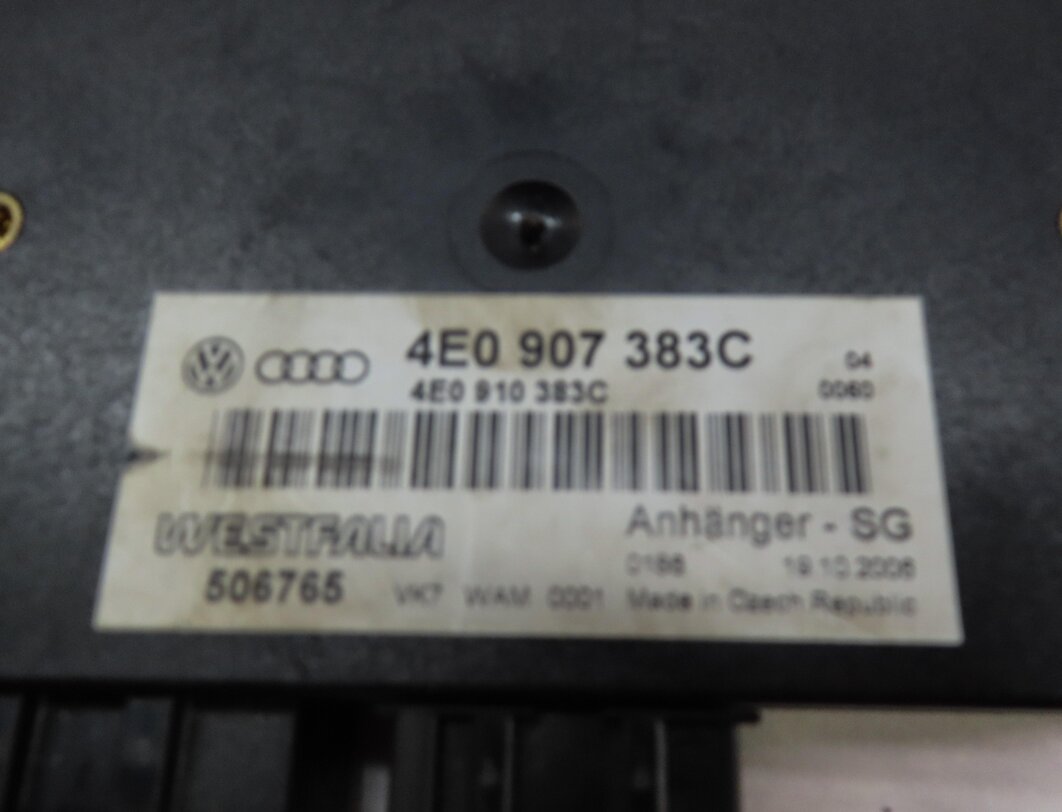 Thumbnail 4: 2012 AUDI Q7 (4L) TOW TOWING CONTROL MODULE 4E0907383C