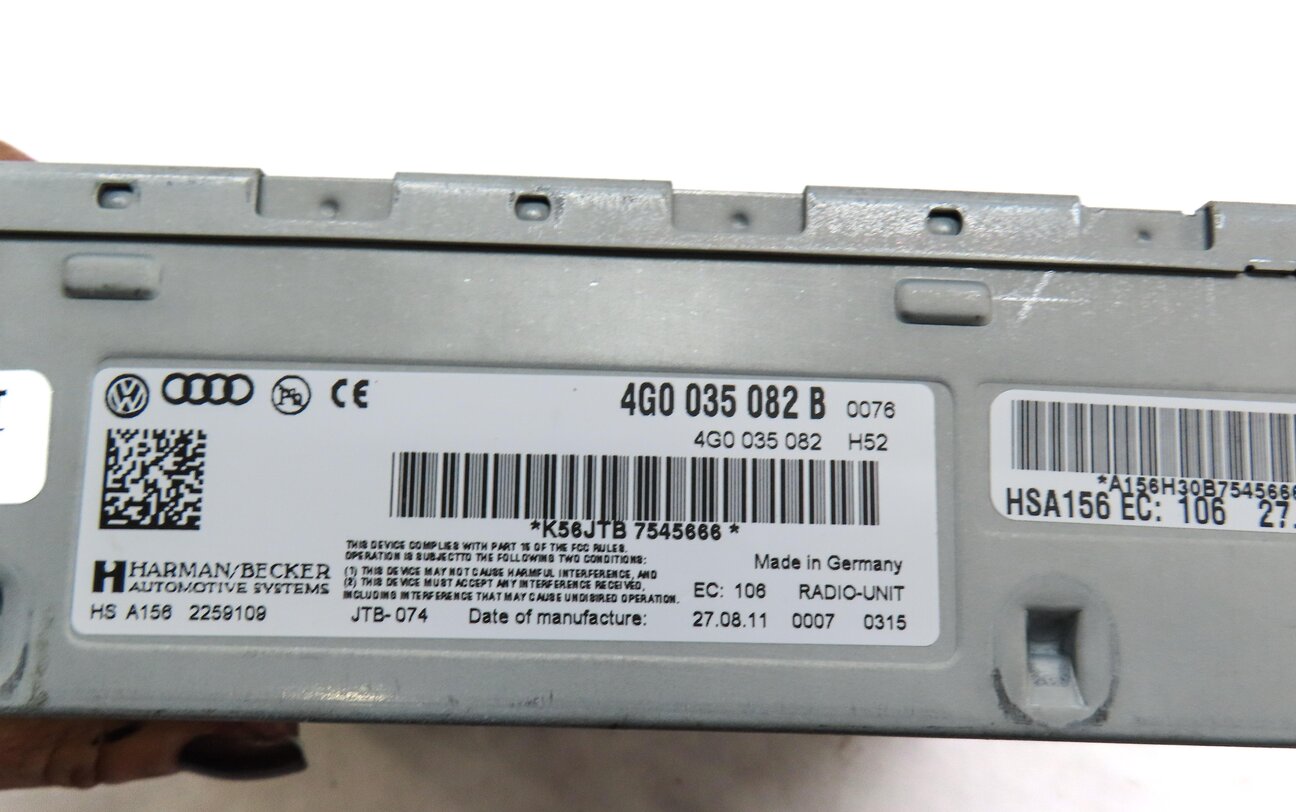 Thumbnail 5: 2012 AUDI Q7 (4L) RADIO RECEIVER MODULE 4G0035082B
