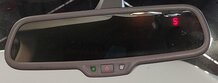 Thumbnail 2: 2010-2015 AUDI Q7 (4L) INTERIOR AUTODIM REAR VIEW MIRROR w/ COMPASS (GRAY)
