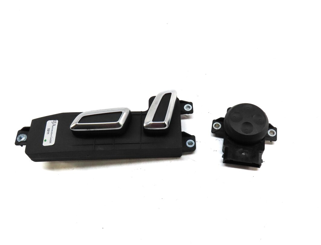 Thumbnail 2: 2012 AUDI Q7 (4L) FRONT LEFT DRIVER SEAT ADJUST ADJUSTMENT SWITCH SET 2 (BLACK)