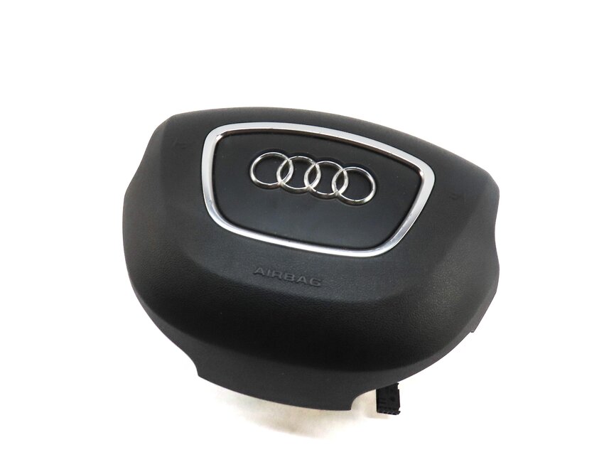 2011-2015 AUDI Q7 (4L) LEFT DRIVER STEERING WHEEL SRS AIRBAG AIR BAG (BLACK)