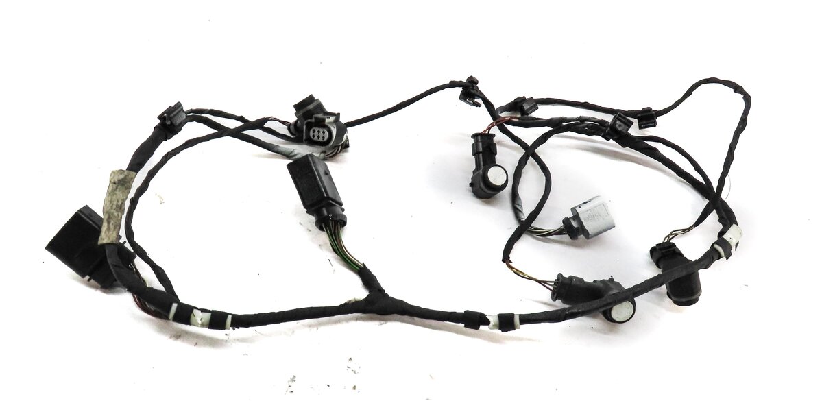 Thumbnail 3: 2012 AUDI Q7 (4L) REAR PARK ASSIST PDC SENSOR SET4 (WHITE) & WIRE WIRING HARNESS