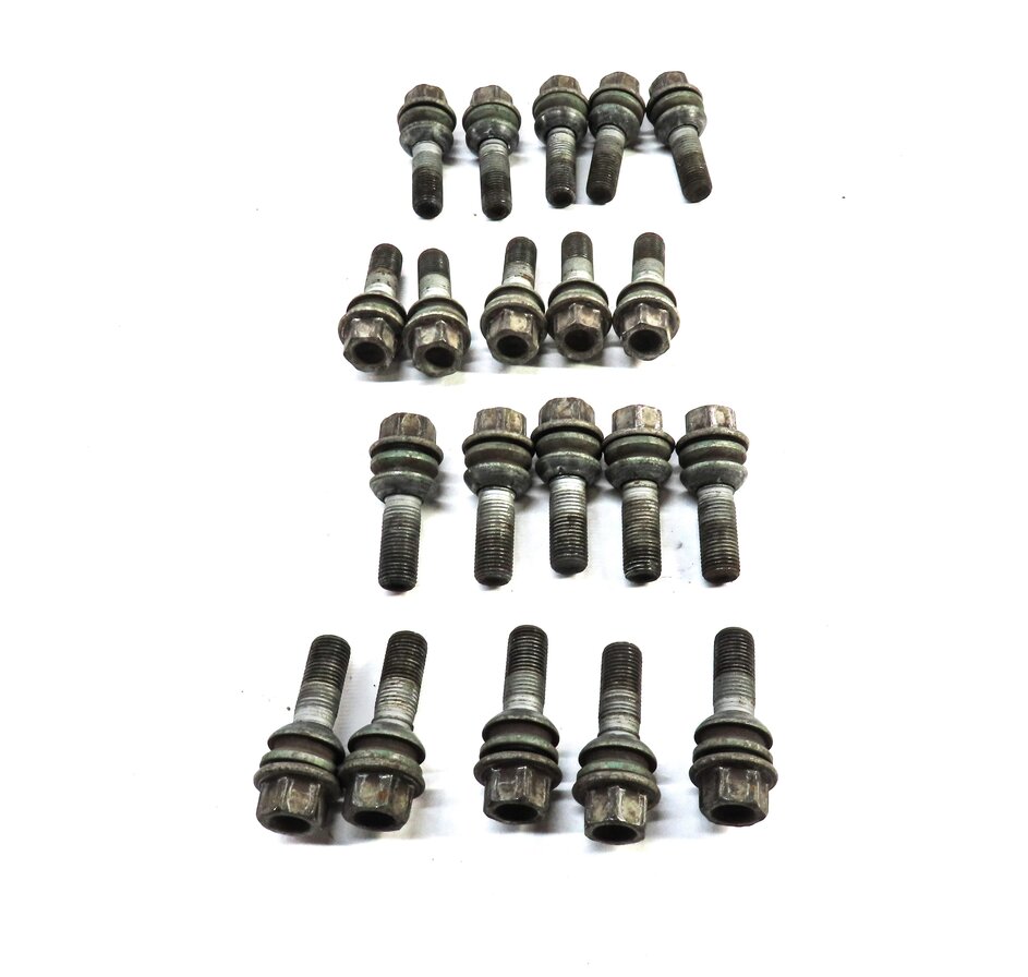 Thumbnail 2: 2012 AUDI Q7 (4L) WHEEL RIM LUG NUT BOLT SET 20
