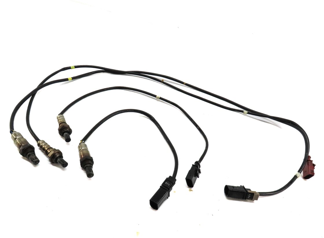 Thumbnail 3: 2012 AUDI Q7 (4L) 3.0L SUPER CJWE ENGINE PRE POST CAT O2 OXYGEN SENSOR SET 4