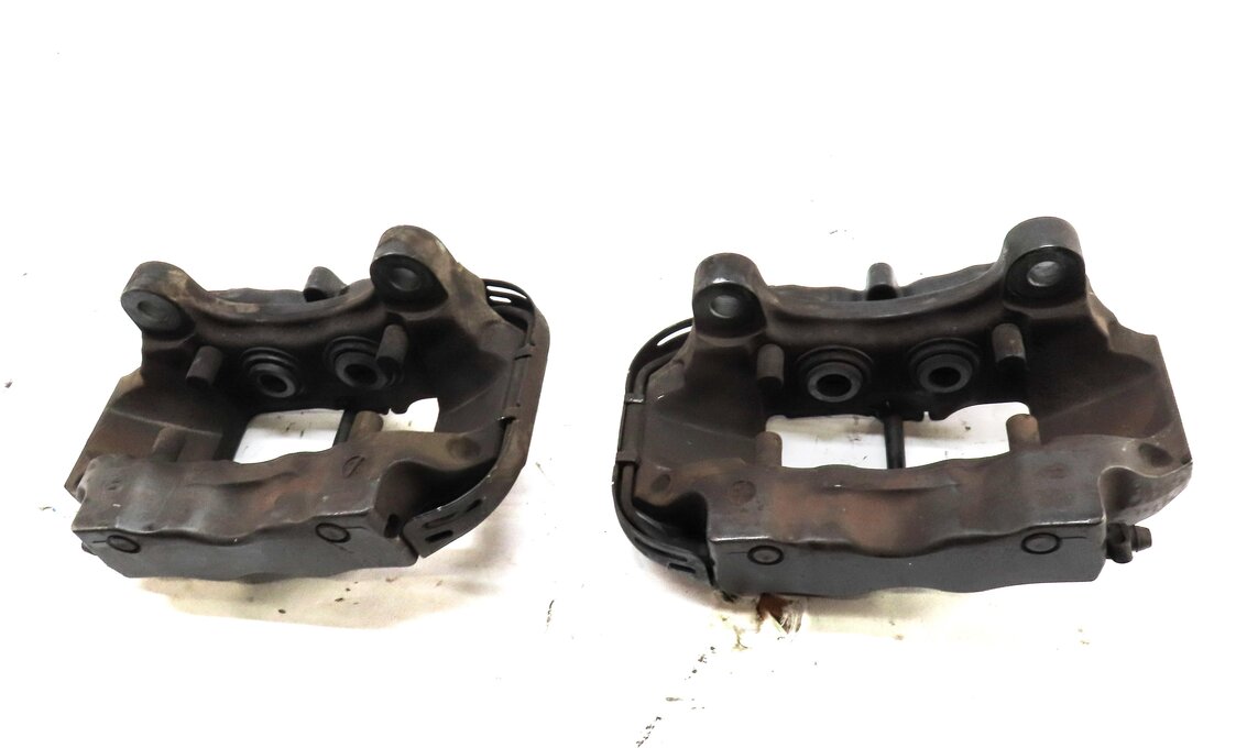 Thumbnail 4: 04-15 VW TOUAREG AUDI Q7 (4L) REAR LEFT & RIGHT DISC BRAKE CALIPER SET-2 BREMBO