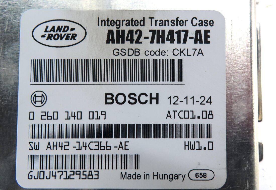Thumbnail 4: 10-13 LAND ROVER LR4 RANGE ROVER SPORT (L320 L322) TRANSFER CASE CONTROL MODULE