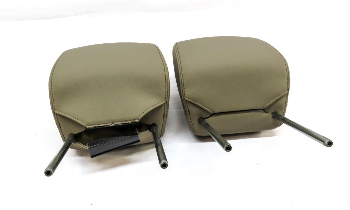 2010-2016 LAND ROVER LR4 FRONT LEFT & RIGHT SEAT HEADREST SET-2 (ALMOND LEATHER)