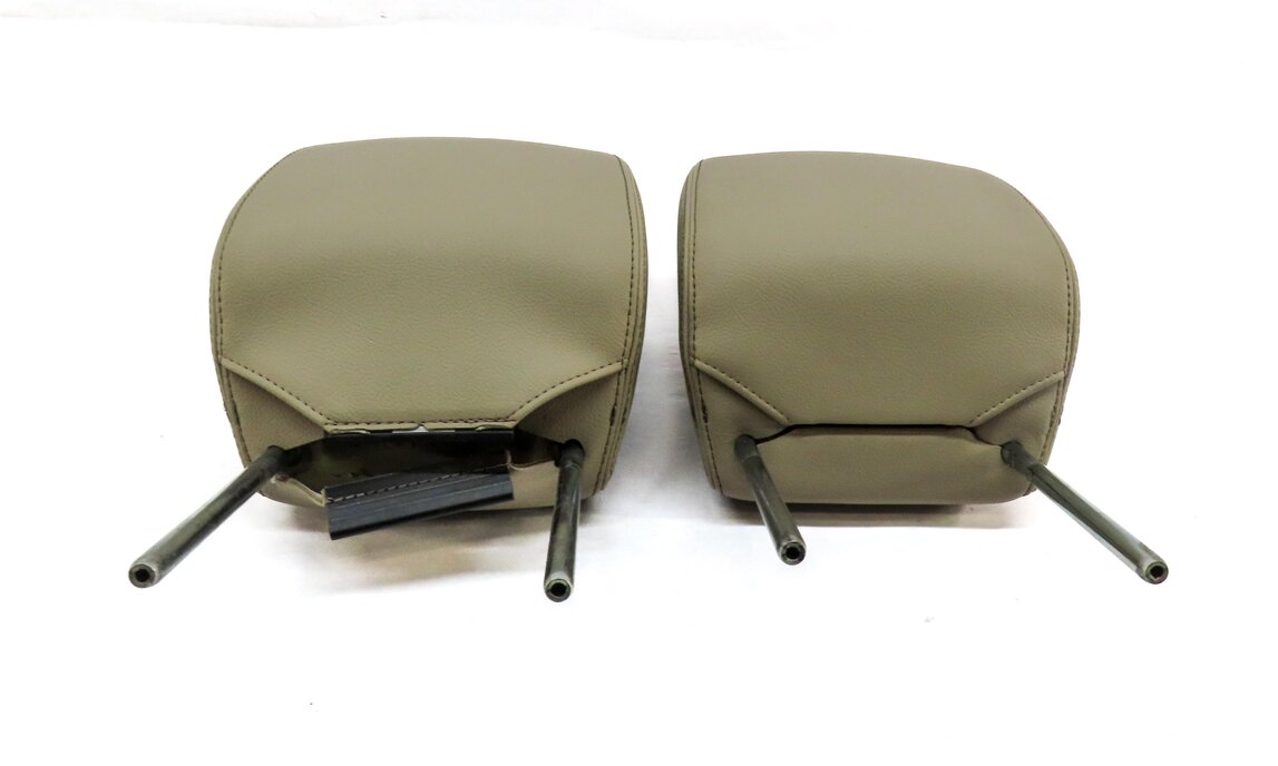 Thumbnail 2: 2010-2016 LAND ROVER LR4 FRONT LEFT & RIGHT SEAT HEADREST SET-2 (ALMOND LEATHER)