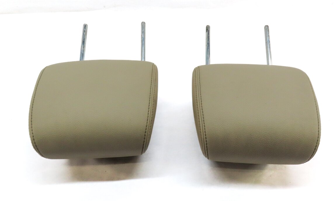 Thumbnail 3: 2010-2016 LAND ROVER LR4 FRONT LEFT & RIGHT SEAT HEADREST SET-2 (ALMOND LEATHER)