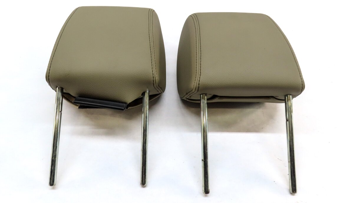 Thumbnail 5: 2010-2016 LAND ROVER LR4 FRONT LEFT & RIGHT SEAT HEADREST SET-2 (ALMOND LEATHER)