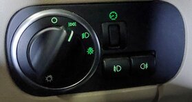 Thumbnail 2: 2013 LAND ROVER LR4 FRONT LEFT DASH HEADLIGHT FOG LIGHT LAMP SWITCH KNOB (BLACK)