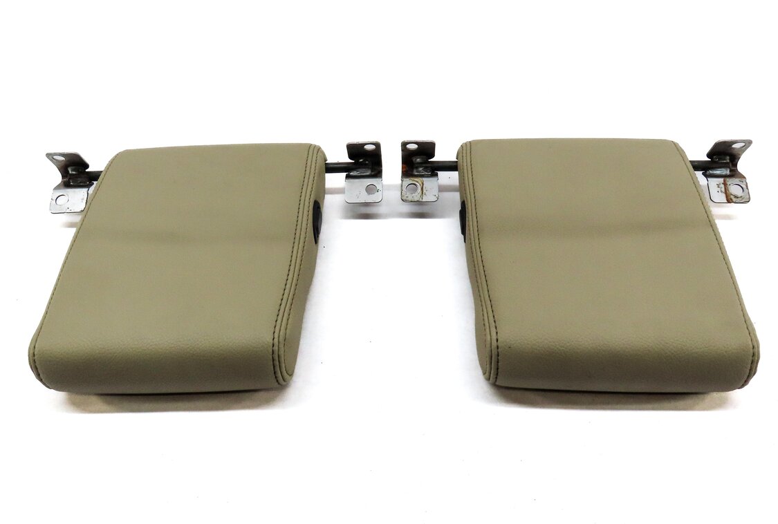 Thumbnail 2: 10-16 LAND ROVER LR4 REAR LEFT & RIGHT 3rd THIRD ROW SEAT HEADREST SET (ALMOND)
