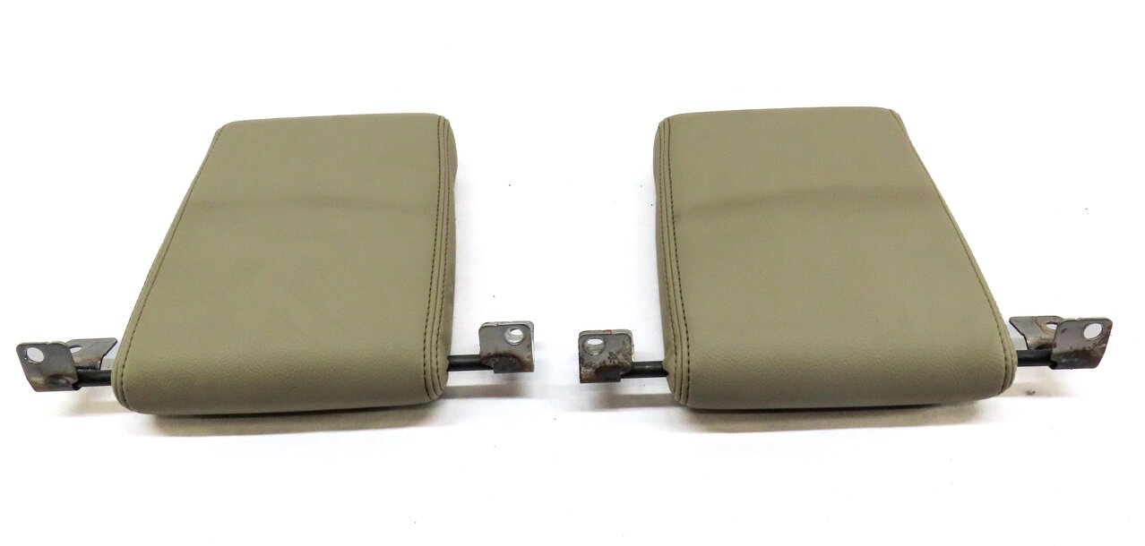 Thumbnail 3: 10-16 LAND ROVER LR4 REAR LEFT & RIGHT 3rd THIRD ROW SEAT HEADREST SET (ALMOND)