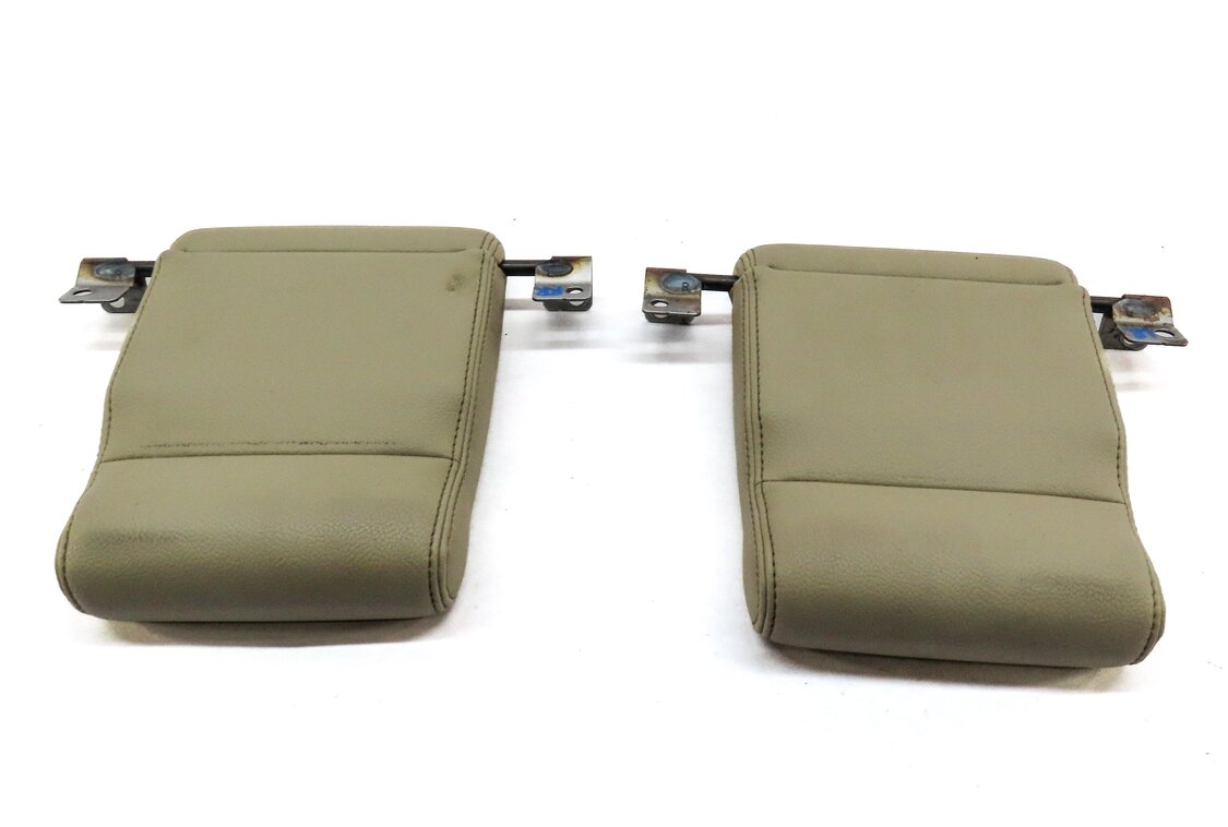Thumbnail 4: 10-16 LAND ROVER LR4 REAR LEFT & RIGHT 3rd THIRD ROW SEAT HEADREST SET (ALMOND)