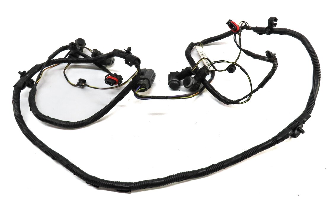 2013 LAND ROVER LR4 FRONT PARK ASSIST PDC SENSOR SET4 (BLACK) w/ WIRING HARNESS