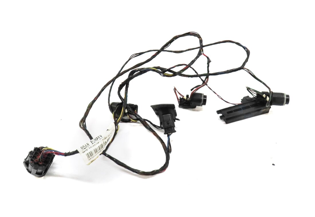 2013 LAND ROVER LR4 REAR PARK ASSIST PDC SENSOR SET4 (BLACK) w/ WIRING HARNESS
