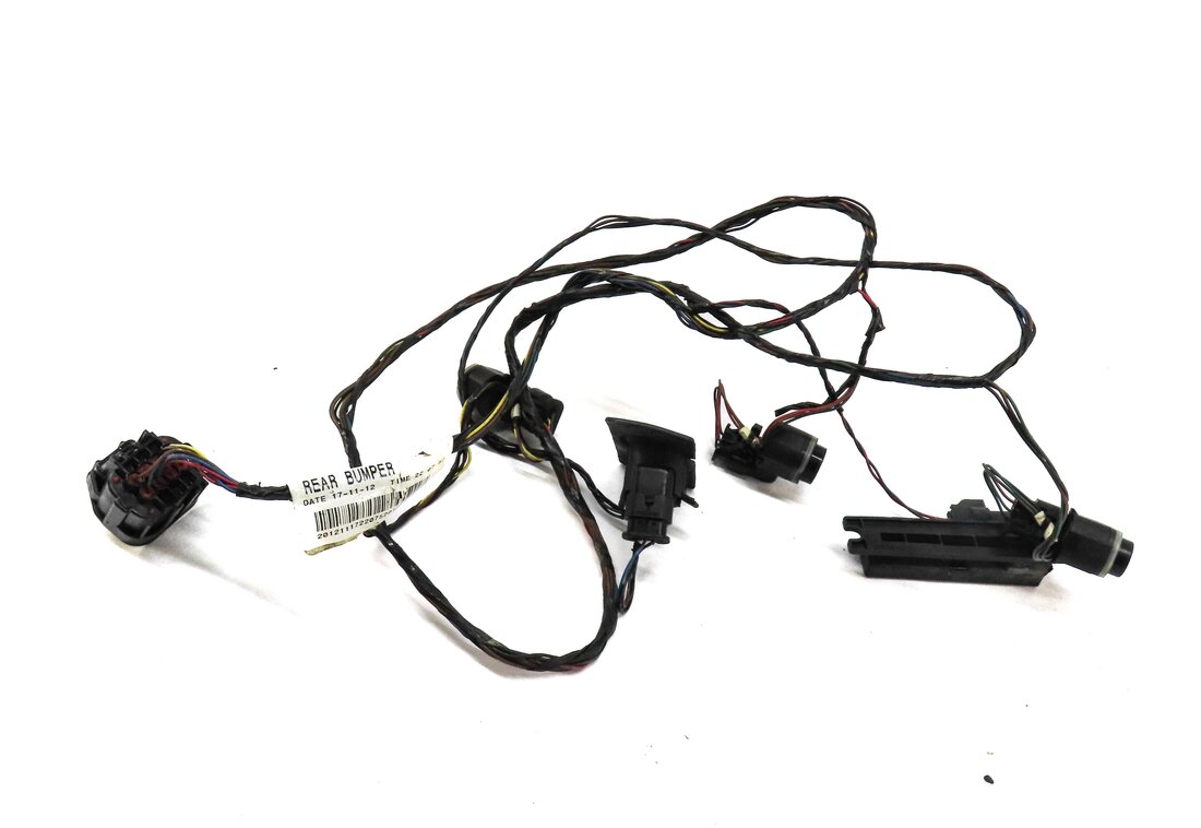 Thumbnail 2: 2013 LAND ROVER LR4 REAR PARK ASSIST PDC SENSOR SET4 (BLACK) w/ WIRING HARNESS