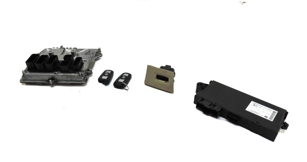 2011 BMW 335i (E93) 3.0L N55 TURBO ENGINE ECM DME CAS IMMOBILIZER MODULE KEY SET
