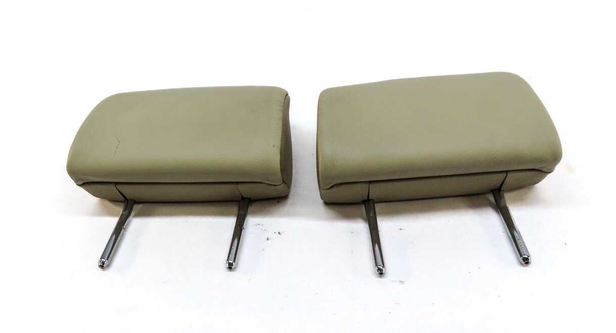Thumbnail 2: 07-13 BMW 3 SERIES (E93) CONVERTIBLE REAR LEFT & RIGHT SEAT HEADREST SET (BEIGE)
