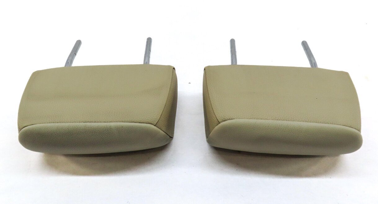 Thumbnail 4: 07-13 BMW 3 SERIES (E93) CONVERTIBLE REAR LEFT & RIGHT SEAT HEADREST SET (BEIGE)