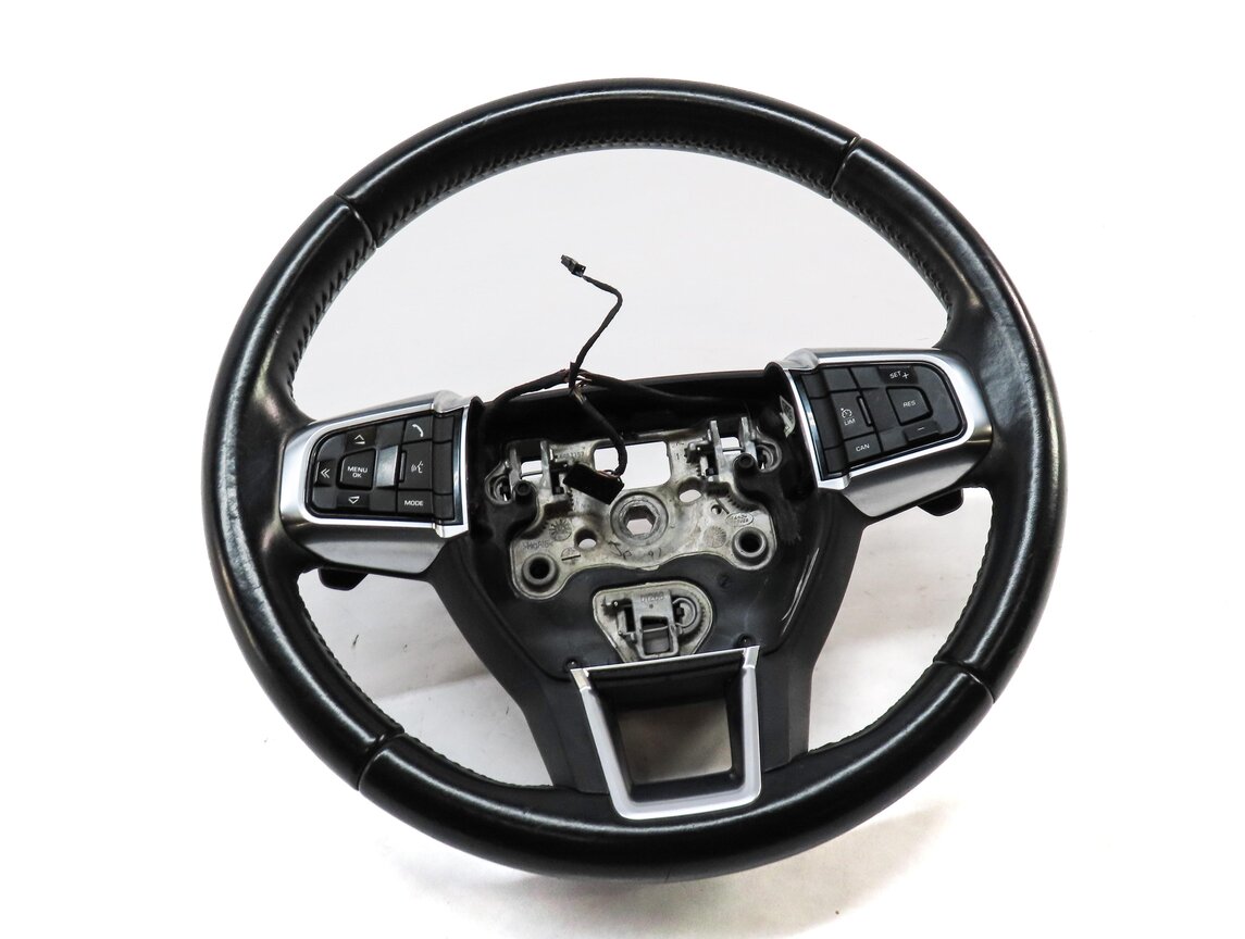 15-19 DISCOVERY SPORT (L550) STEERING WHEEL w/ SWITCHES & SHIFT PADDLES (BLACK)