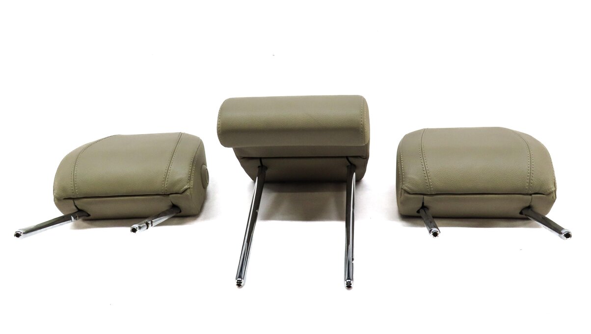 Thumbnail 2: 15-19 DISCOVERY SPORT (L550) REAR LEFT RIGHT & CENTER HEADREST SET3 ALMOND BEIGE
