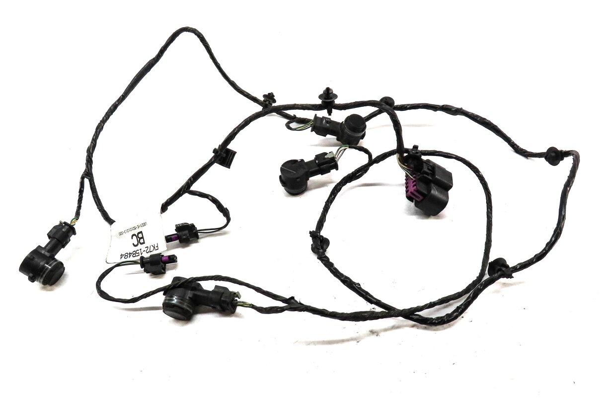Thumbnail 2: 2015 DISCOVERY SPORT (L550) REAR PARK ASSIST PDC SENSOR SET 4 (BLACK) w/ HARNESS